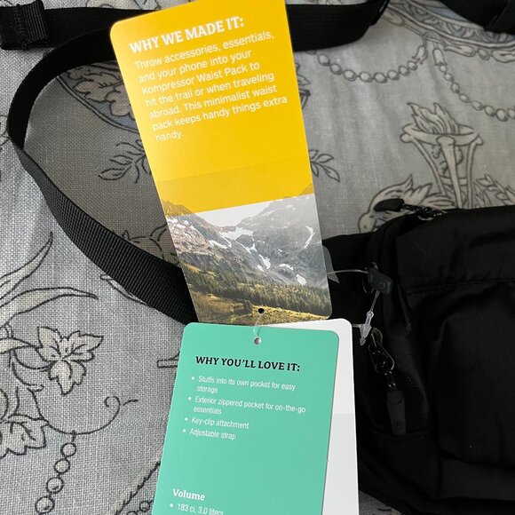 NEW with tags Marmot Kompressor Waist Pack Black rare - Picture 5 of 14